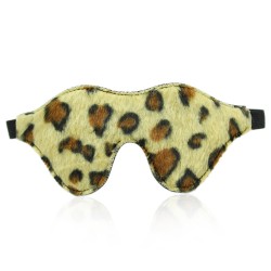 fur leopard blindfold