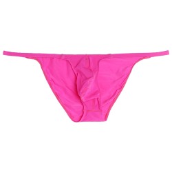 men low waist ice silk thin strap panty