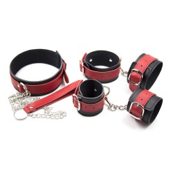 red black 3 pcs bondage kit