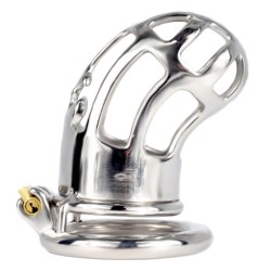 hollow out chastity cage with round ring